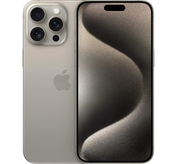Мобильный телефон Apple iPhone 15 Pro Max 1TB Natural Titanium (MU7J3RX/A)